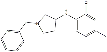 1-benzyl-N-(2-chloro-4-methylphenyl)pyrrolidin-3-amine Struktur