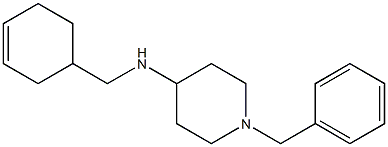 1-benzyl-N-(cyclohex-3-en-1-ylmethyl)piperidin-4-amine Struktur