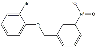 1-bromo-2-[(3-nitrobenzyl)oxy]benzene Struktur