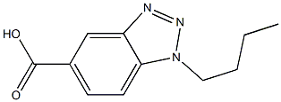 1-butyl-1H-1,2,3-benzotriazole-5-carboxylic acid Struktur