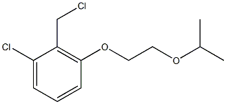 1-chloro-2-(chloromethyl)-3-[2-(propan-2-yloxy)ethoxy]benzene Struktur