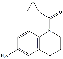 1-cyclopropanecarbonyl-1,2,3,4-tetrahydroquinolin-6-amine Struktur