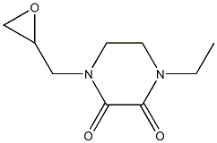 1-ethyl-4-(oxiran-2-ylmethyl)piperazine-2,3-dione Struktur