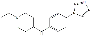 1-ethyl-N-[4-(1H-1,2,3,4-tetrazol-1-yl)phenyl]piperidin-4-amine Struktur