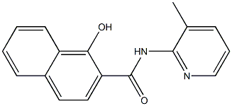 1-hydroxy-N-(3-methylpyridin-2-yl)naphthalene-2-carboxamide Struktur