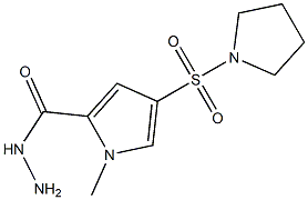 1-methyl-4-(pyrrolidin-1-ylsulfonyl)-1H-pyrrole-2-carbohydrazide Struktur