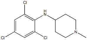 1-methyl-N-(2,4,6-trichlorophenyl)piperidin-4-amine Struktur