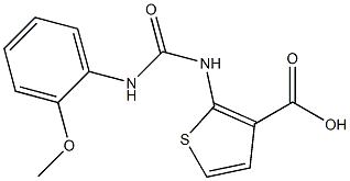 2-({[(2-methoxyphenyl)amino]carbonyl}amino)thiophene-3-carboxylic acid Struktur