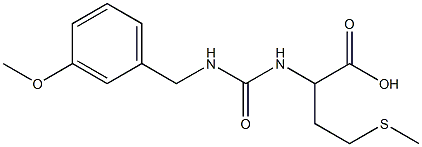 2-({[(3-methoxyphenyl)methyl]carbamoyl}amino)-4-(methylsulfanyl)butanoic acid Struktur