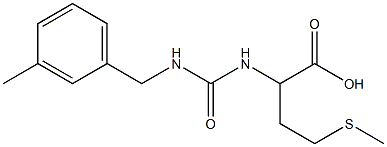 2-({[(3-methylbenzyl)amino]carbonyl}amino)-4-(methylthio)butanoic acid Struktur