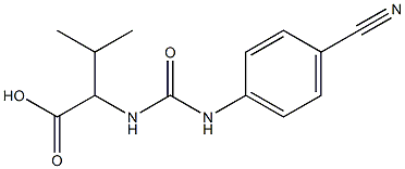 2-({[(4-cyanophenyl)amino]carbonyl}amino)-3-methylbutanoic acid Struktur