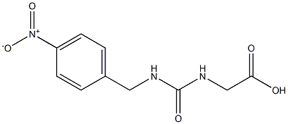 2-({[(4-nitrophenyl)methyl]carbamoyl}amino)acetic acid Struktur