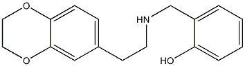 2-({[2-(2,3-dihydro-1,4-benzodioxin-6-yl)ethyl]amino}methyl)phenol Struktur