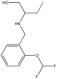 2-({[2-(difluoromethoxy)phenyl]methyl}amino)butan-1-ol Struktur