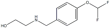 2-({[4-(difluoromethoxy)phenyl]methyl}amino)ethan-1-ol Struktur