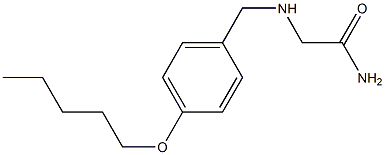 2-({[4-(pentyloxy)phenyl]methyl}amino)acetamide Struktur