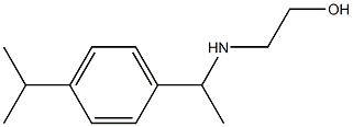 2-({1-[4-(propan-2-yl)phenyl]ethyl}amino)ethan-1-ol Struktur