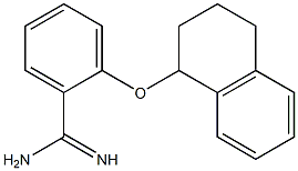 2-(1,2,3,4-tetrahydronaphthalen-1-yloxy)benzene-1-carboximidamide Struktur