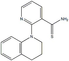 2-(1,2,3,4-tetrahydroquinolin-1-yl)pyridine-3-carbothioamide Struktur