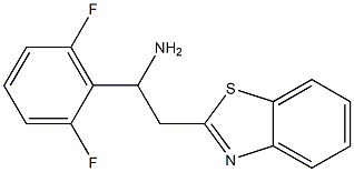 2-(1,3-benzothiazol-2-yl)-1-(2,6-difluorophenyl)ethan-1-amine Struktur