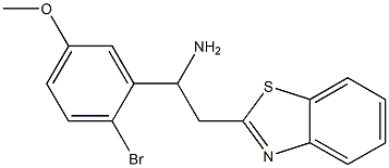 2-(1,3-benzothiazol-2-yl)-1-(2-bromo-5-methoxyphenyl)ethan-1-amine Struktur