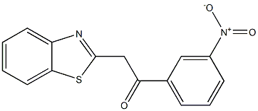 2-(1,3-benzothiazol-2-yl)-1-(3-nitrophenyl)ethan-1-one Struktur