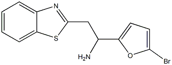 2-(1,3-benzothiazol-2-yl)-1-(5-bromofuran-2-yl)ethan-1-amine Struktur