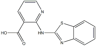 2-(1,3-benzothiazol-2-ylamino)pyridine-3-carboxylic acid Struktur