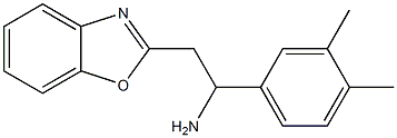 2-(1,3-benzoxazol-2-yl)-1-(3,4-dimethylphenyl)ethan-1-amine Struktur