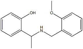 2-(1-{[(2-methoxyphenyl)methyl]amino}ethyl)phenol Struktur