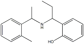 2-(1-{[1-(2-methylphenyl)ethyl]amino}propyl)phenol Struktur