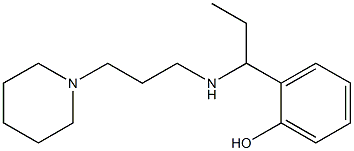 2-(1-{[3-(piperidin-1-yl)propyl]amino}propyl)phenol Struktur