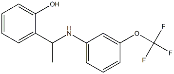 2-(1-{[3-(trifluoromethoxy)phenyl]amino}ethyl)phenol Struktur