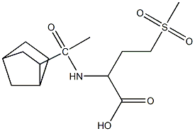 2-(1-{bicyclo[2.2.1]heptan-2-yl}acetamido)-4-methanesulfonylbutanoic acid Struktur