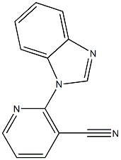 2-(1H-benzimidazol-1-yl)nicotinonitrile Struktur