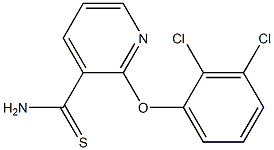 2-(2,3-dichlorophenoxy)pyridine-3-carbothioamide Struktur