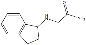 2-(2,3-dihydro-1H-inden-1-ylamino)acetamide Struktur