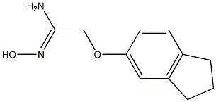 2-(2,3-dihydro-1H-inden-5-yloxy)-N'-hydroxyethanimidamide Struktur