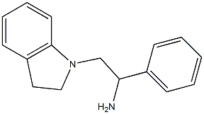 2-(2,3-dihydro-1H-indol-1-yl)-1-phenylethanamine Struktur