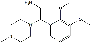 2-(2,3-dimethoxyphenyl)-2-(4-methylpiperazin-1-yl)ethanamine Struktur