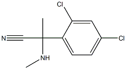 2-(2,4-dichlorophenyl)-2-(methylamino)propanenitrile Struktur