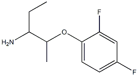 2-(2,4-difluorophenoxy)-1-ethylpropylamine Struktur