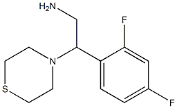 2-(2,4-difluorophenyl)-2-(thiomorpholin-4-yl)ethan-1-amine Struktur