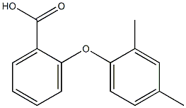 2-(2,4-dimethylphenoxy)benzoic acid Struktur