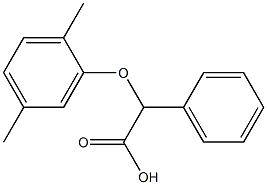 2-(2,5-dimethylphenoxy)-2-phenylacetic acid Struktur