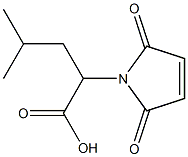 2-(2,5-dioxo-2,5-dihydro-1H-pyrrol-1-yl)-4-methylpentanoic acid Struktur