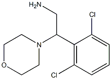 2-(2,6-dichlorophenyl)-2-(morpholin-4-yl)ethan-1-amine Struktur