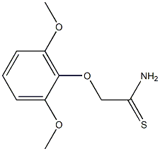 2-(2,6-dimethoxyphenoxy)ethanethioamide Struktur