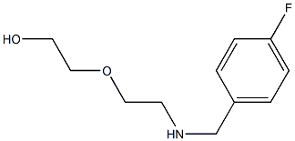 2-(2-{[(4-fluorophenyl)methyl]amino}ethoxy)ethan-1-ol Struktur