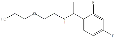 2-(2-{[1-(2,4-difluorophenyl)ethyl]amino}ethoxy)ethan-1-ol Struktur